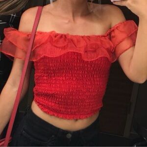 ASOS Scarlet Smocked Blouse